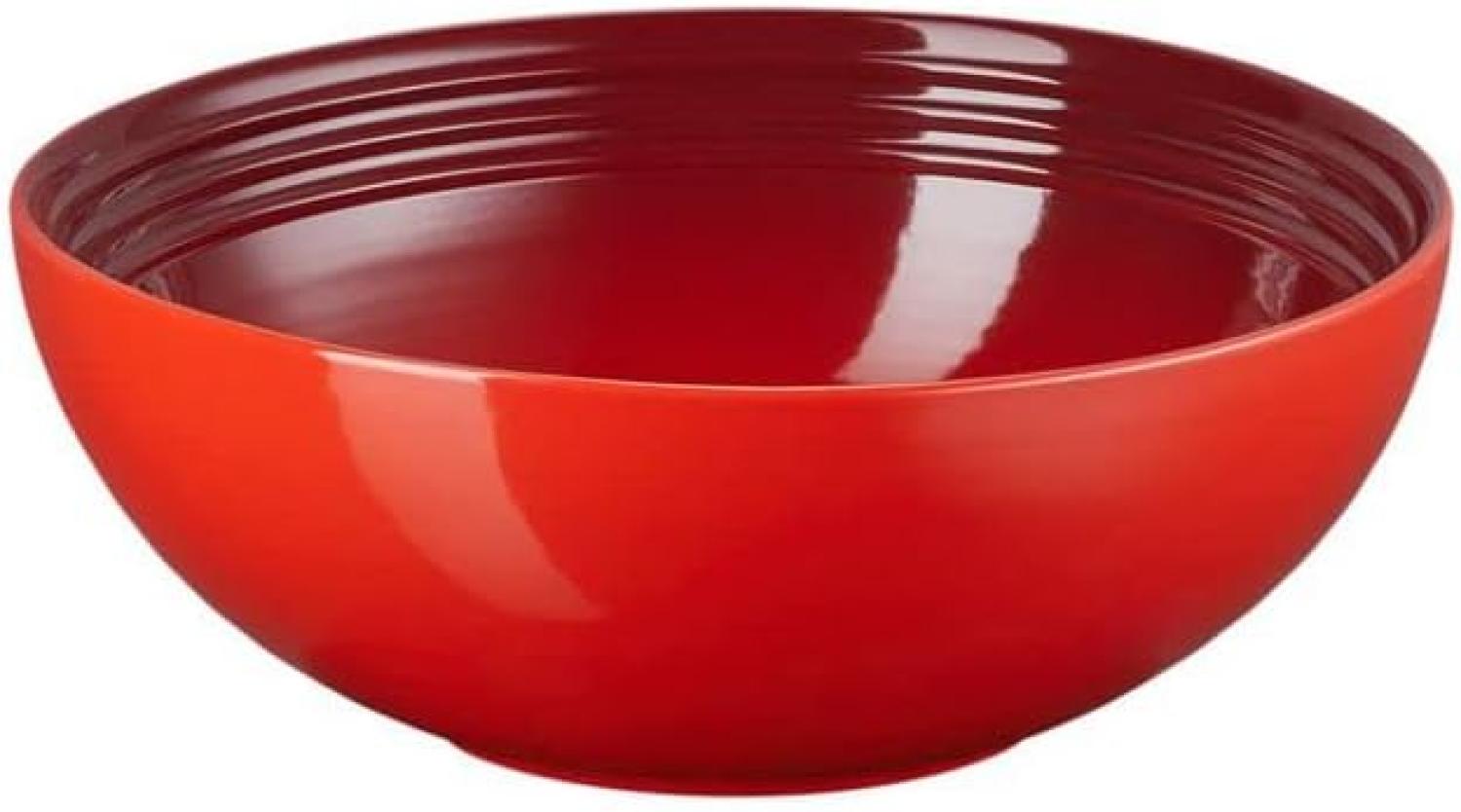 Le Creuset Salatschüssel 24 cm Kirschrot Bild 1