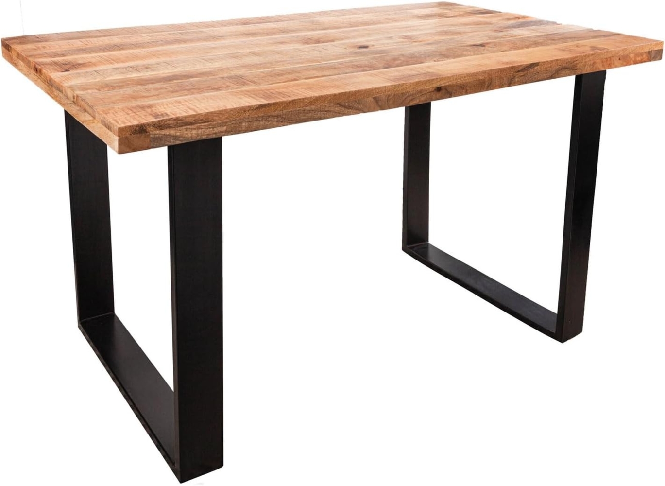 riess-ambiente Esstisch IRON CRAFT 120cm natur / schwarz · bis 4 Personen (Einzelartikel, 1-St), Massivholz · Mangoholz · Eisen · Kufen-Gestell · Industrial Design Bild 1