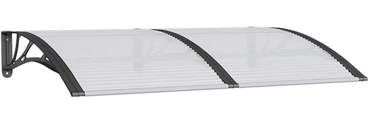 vidaXL Türvordach Schwarz 150x100 cm Polycarbonat 153567 Bild 1