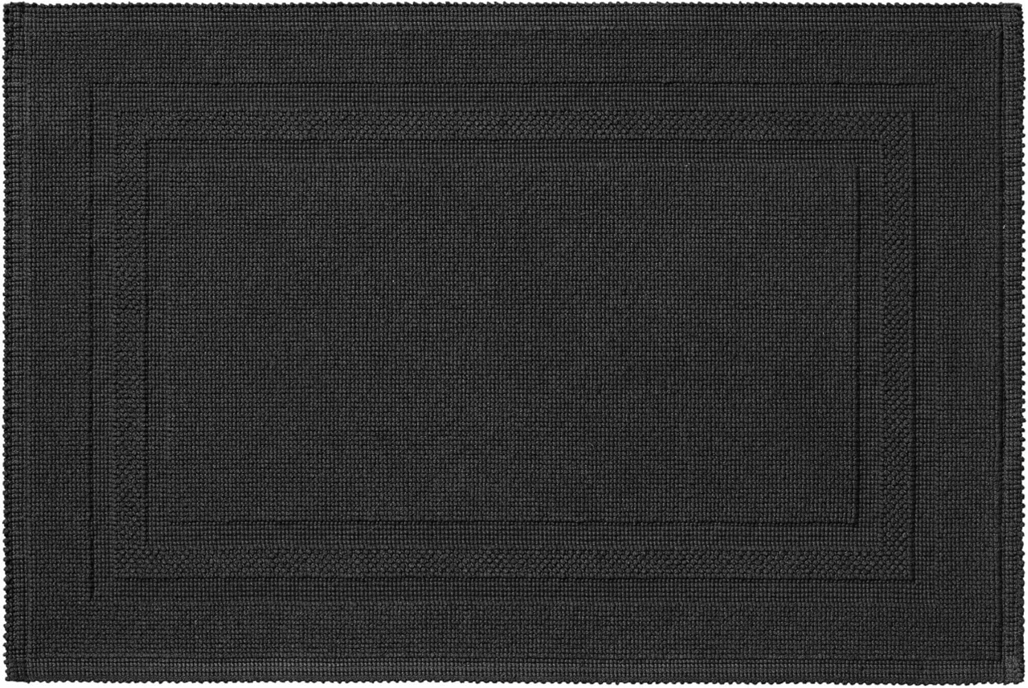 Rhomtuft Badematte Gala|70x120 cm| schwarz Bild 1