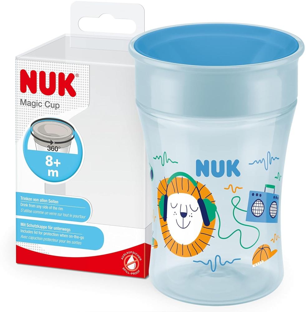 NUK Trinklernbecher Magic Cup 360°-Trinkrand 230ml blau (10255602) Bild 1