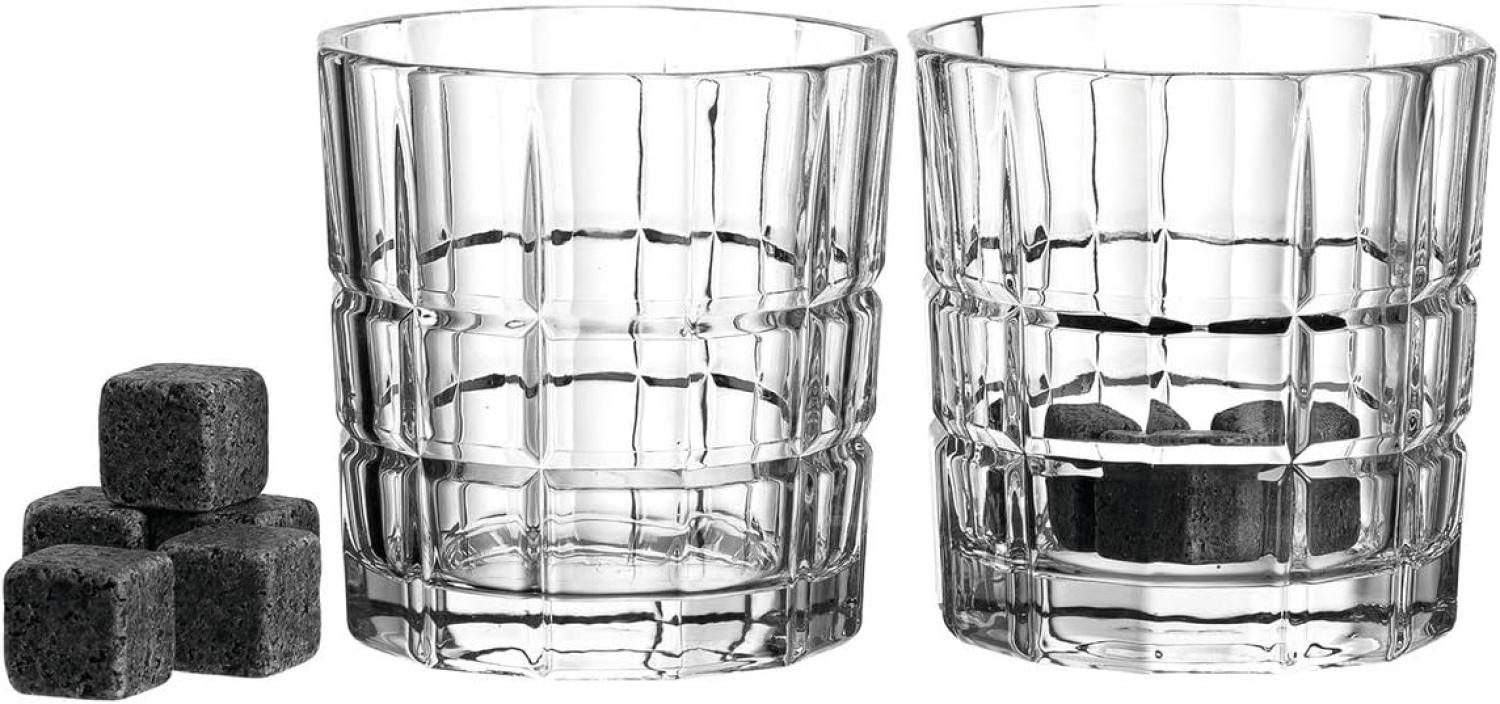 Leonardo Spiritii WH Becher, 2er Set, mit 8 WH Steinen, Wasserglas, Trinkglas, Trinkbecher, Gin Tonic, Glas, 250 ml, 057401 Bild 1