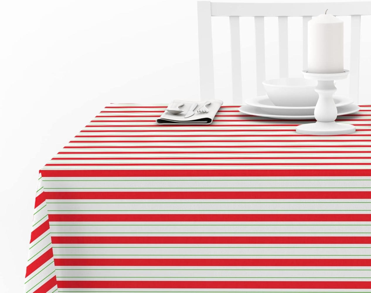 Doge Milano Tischdecke mit Digitaldruck, 100% Made in Italy Rutschfeste Tischdecke für Esszimmer, waschbar und schmutzabweisend, Weihnachtsmodell - Rowan, cm 240x140 Bild 1