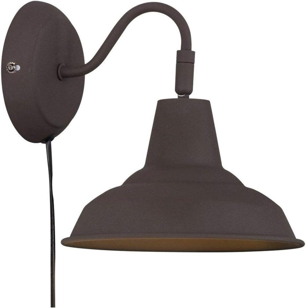 Wandlampe Industriedesign Nordlux Andy rostbraun E27 Bild 1