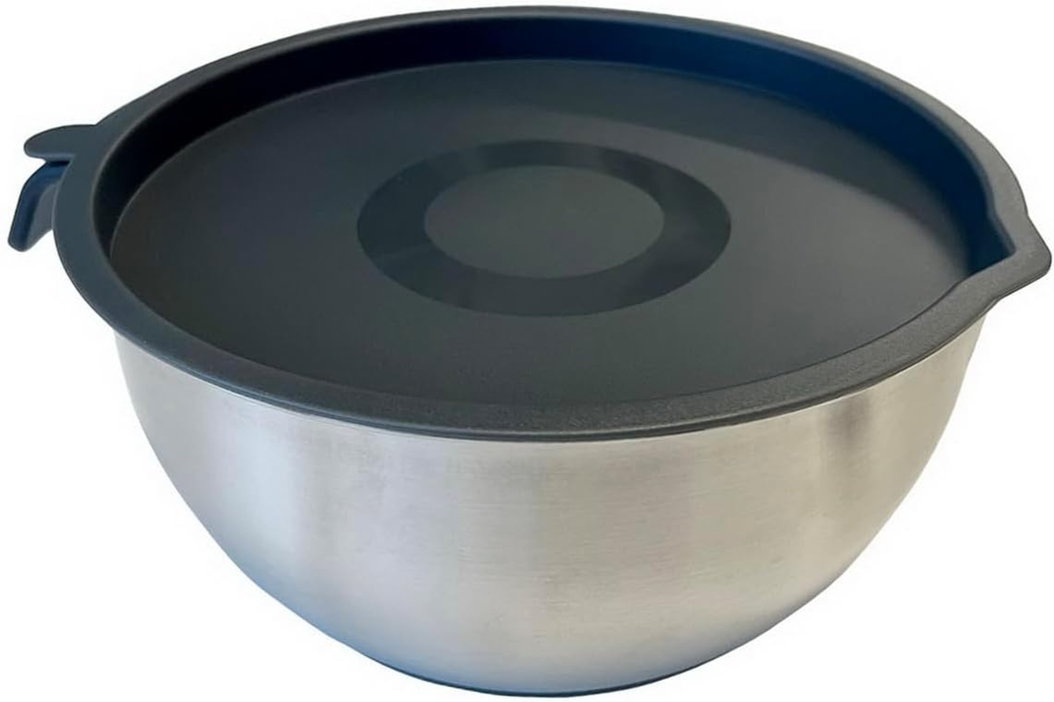 MICHELINO Edelstahl Rührschüssel mit Deckel: Robust und vielseitig einsetzbar 2,5 Liter Bild 1