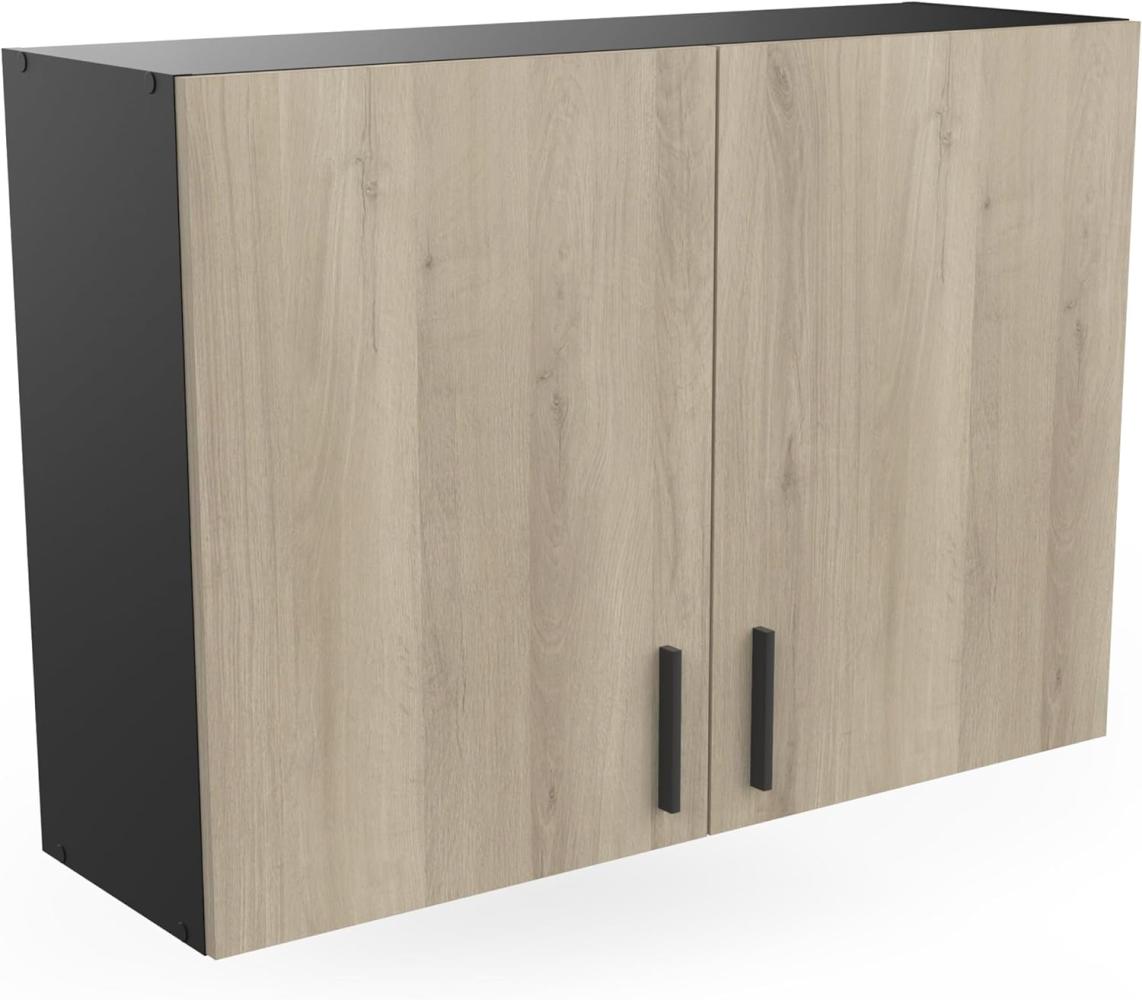 Hängeschrank >Origan< in Kronberg/schwarz - 100x70x30cm (BxHxT) Bild 1