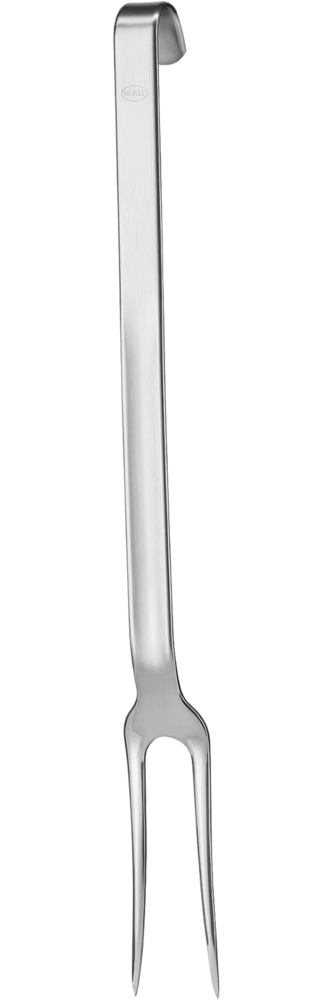 Rösle Haken Fleischgabel, spülmaschinengeeignet, Edelstahl 18/10, Silber, 35 cm Bild 1