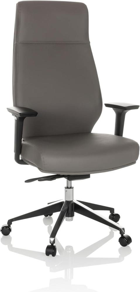 hjh OFFICE Profi Chefsessel VITORO ECO Kunstleder Drehstuhl mit hoher Rückenlehne ergonomisch, Dunkelgrau, 729455 Bild 1