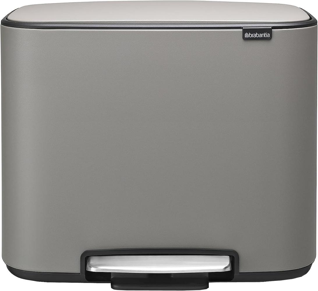 Brabantia Bo Treteimer Mineral Concrete Grey, 11 + 23 L Papierkörbe & Mülleimer Bild 1