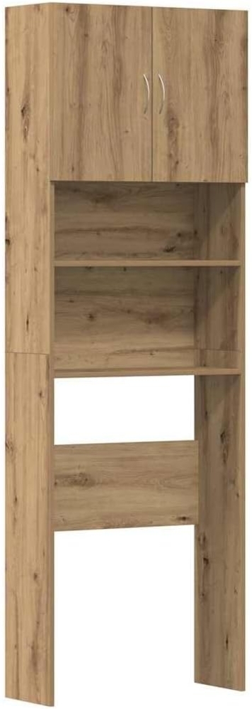 vidaXL Waschmaschinenumbauschrank Waschmaschinenschrank Artisan-Eiche 64x24x190 cm Holzwerkstoff (1-St) Bild 1