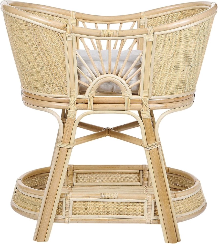Stubenbett LAGRASSE 50 x 70 cm Rattan Natürlich Bild 1