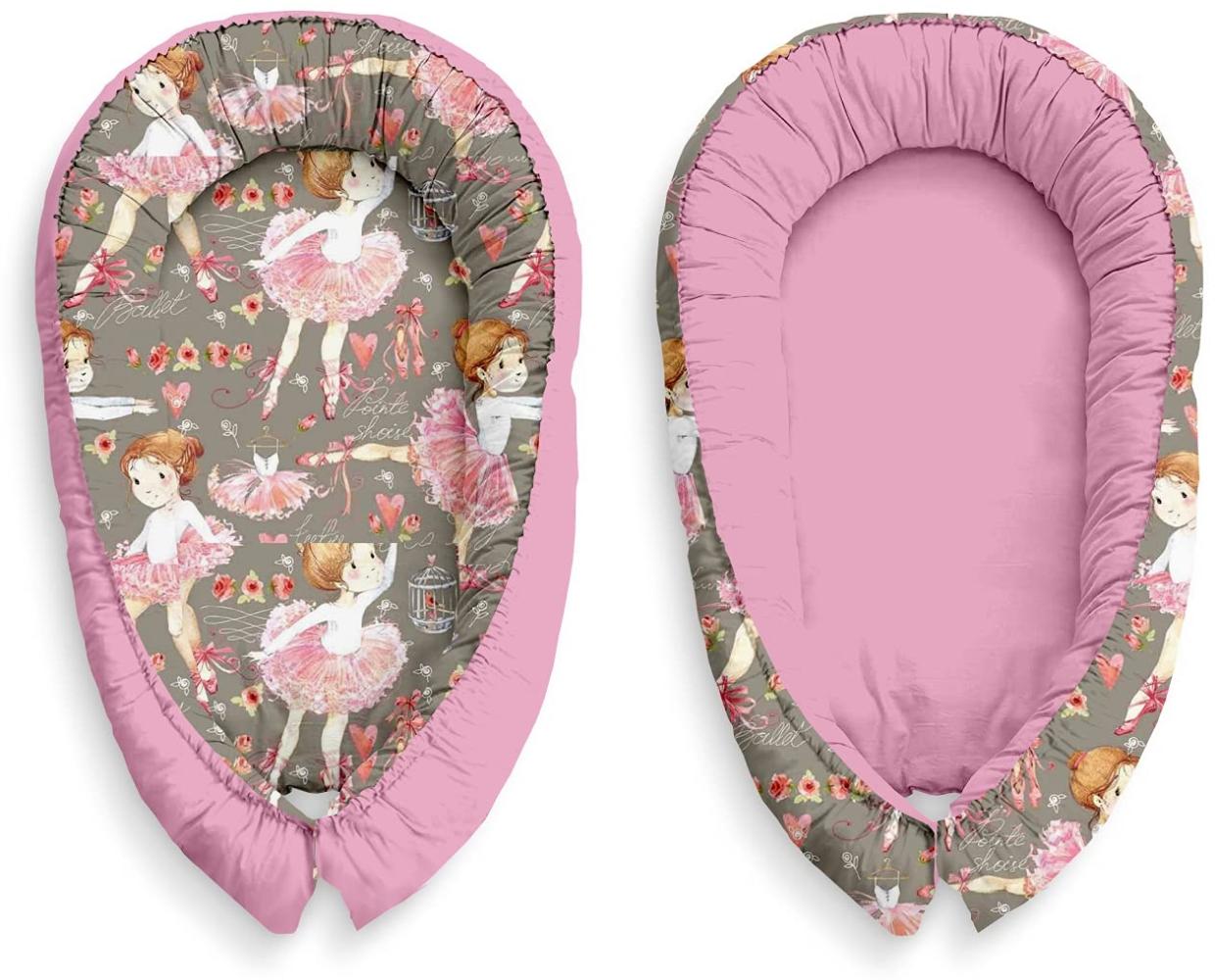 Multifunktionale Kuschelnest Babynest Kokon für Babys und Säuglinge, Nestchen, Reisebett, 100% Baumwolle, antiallergisch Bild 1