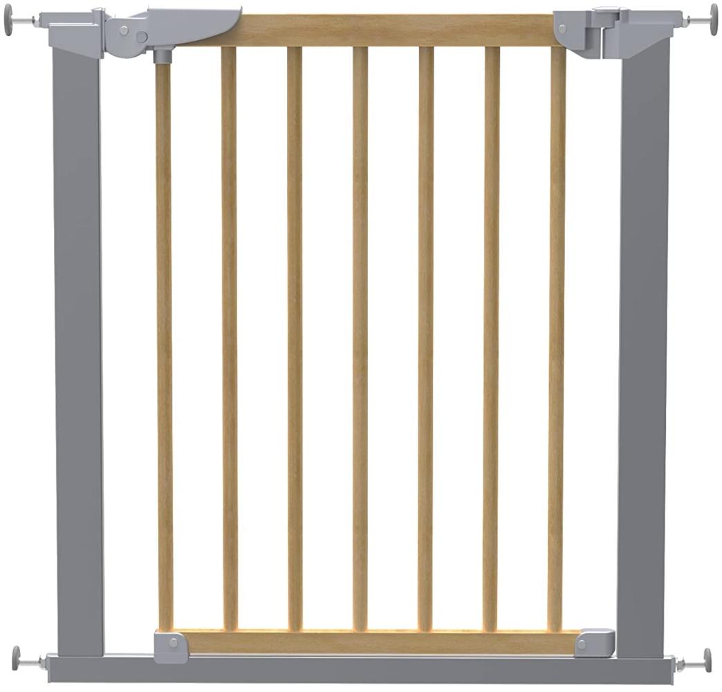 BabyDan Avantgarde True Druck Fit Safety Gate (Buche/silber) Bild 1