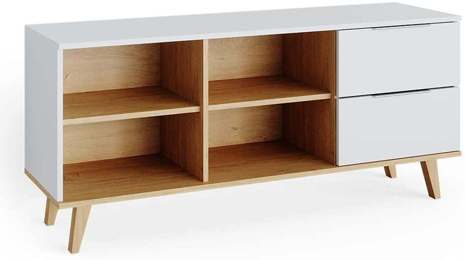 VICCO Kommode Nautica Sideboard weiß Eiche Anrichte Schrank Schublade Skandi Bild 1