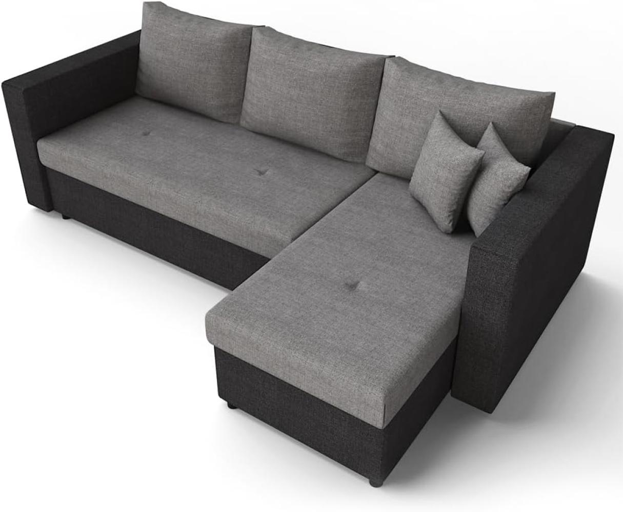 Vicco Ecksofa mit Schlaffunktion Sofa Couch Schlafsofa Bettfunktion Taschenfederkern Bild 1