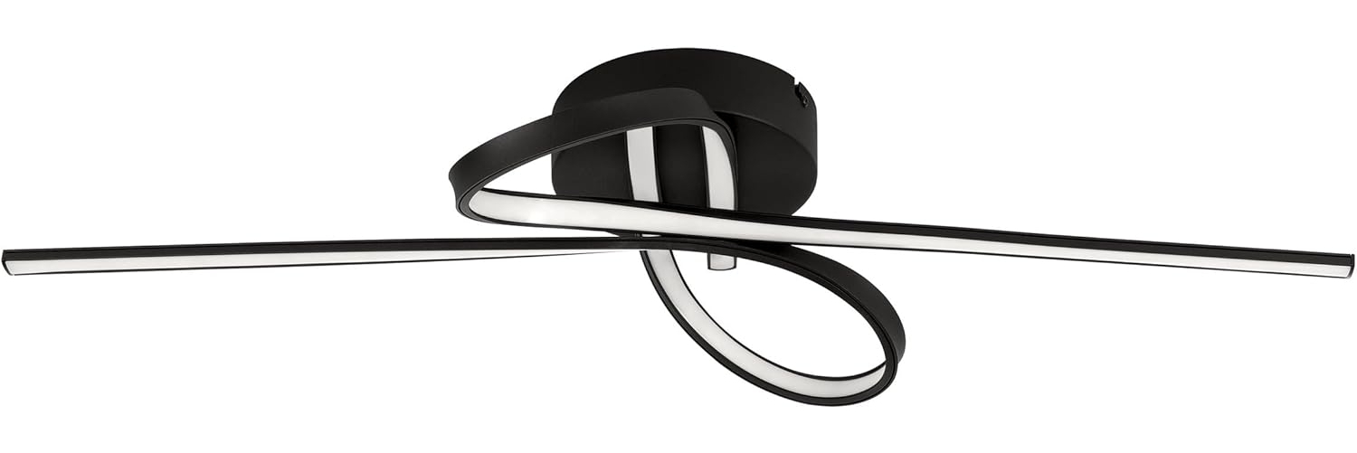 Eglo 99323 LED Deckenleuchte SELVINA 1 Stahl, Alu schwarz 23W L:69cm B:28cm H:15cm 3000K Bild 1