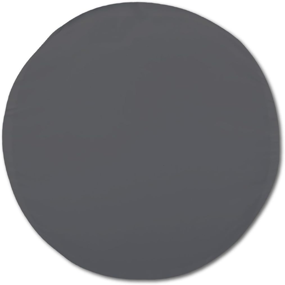 Kissenhülle Dekokissen Kissenbezug Microfaser - viele Größen und Farben Anthrazit Ø 50 cm Bild 1