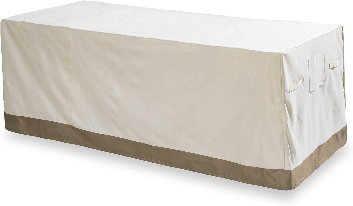 Lumaland Abdeckung für Gartentisch 183 x 114,3 x 67,3 cm Beige Bild 1