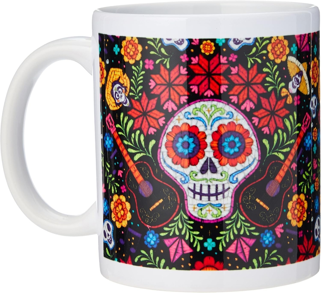 Disney MG24921 Coco Embroidered Skull Coffee Mug KaffeeTasse, porzellan, Mehrfarbig Bild 1