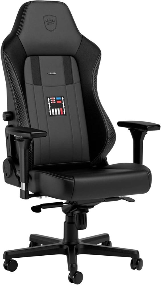 noblechairs Hero Komfortable und Langlebige Gaming Stuhl, Perfekt Optimierte Ergonomie des Stuhls Sorgt für Hohen Sitzkomfort, Belastbarkeit 150 kg, Darth Vader Edition Bild 1