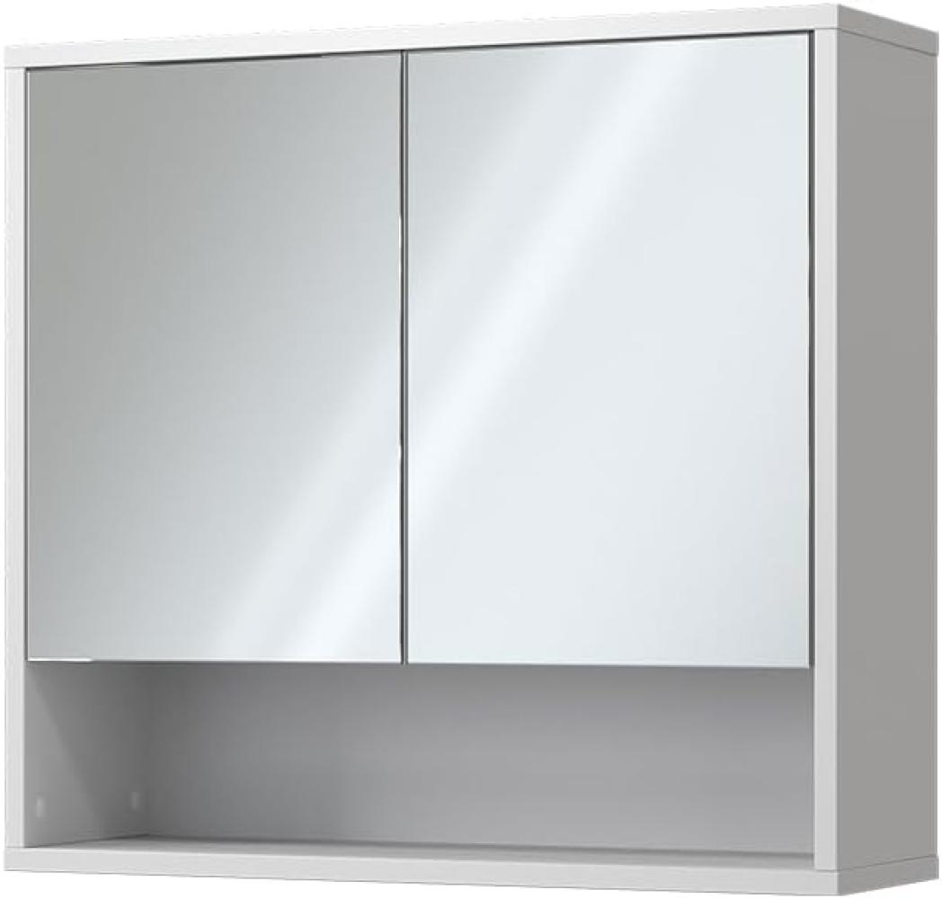 Vicco Bad-Spiegelschrank Eliza Weiß 70 x 65 cm mit 2 Türen Bild 1