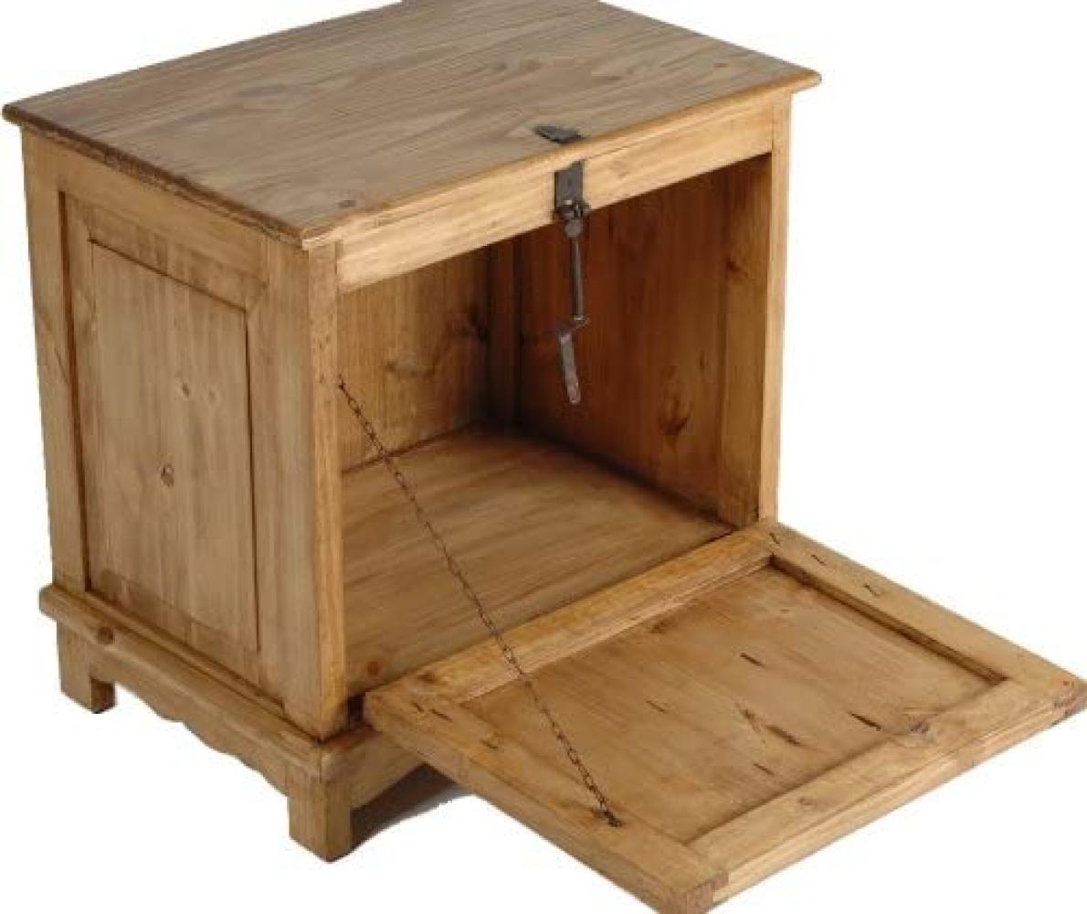 MiaMöbel Mexico Truhe / Nachttisch Massivholz Pinie Landhaus Mexiko Möbel Mexikanisch Bild 1