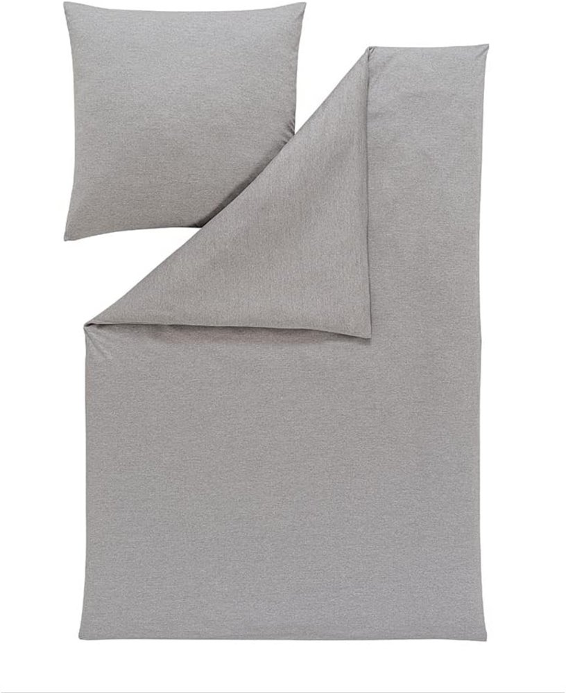 Estella Mako-Interlock-Jersey Kopfkissenbezüge Atelier Takoma Uni 80x80 Bild 1
