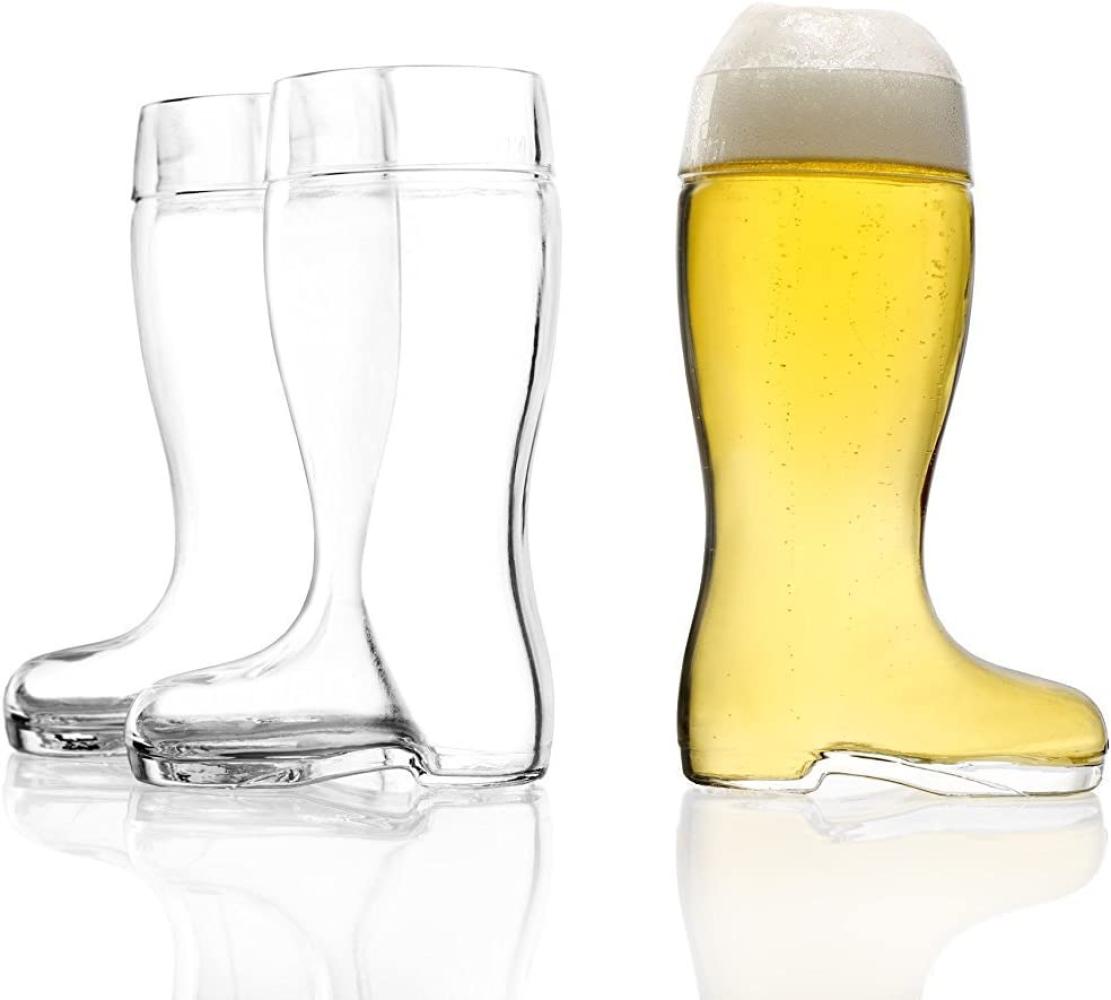 Stölzle Oberglas Stiefel Bierglas 0,25 l 3er Set Bild 1