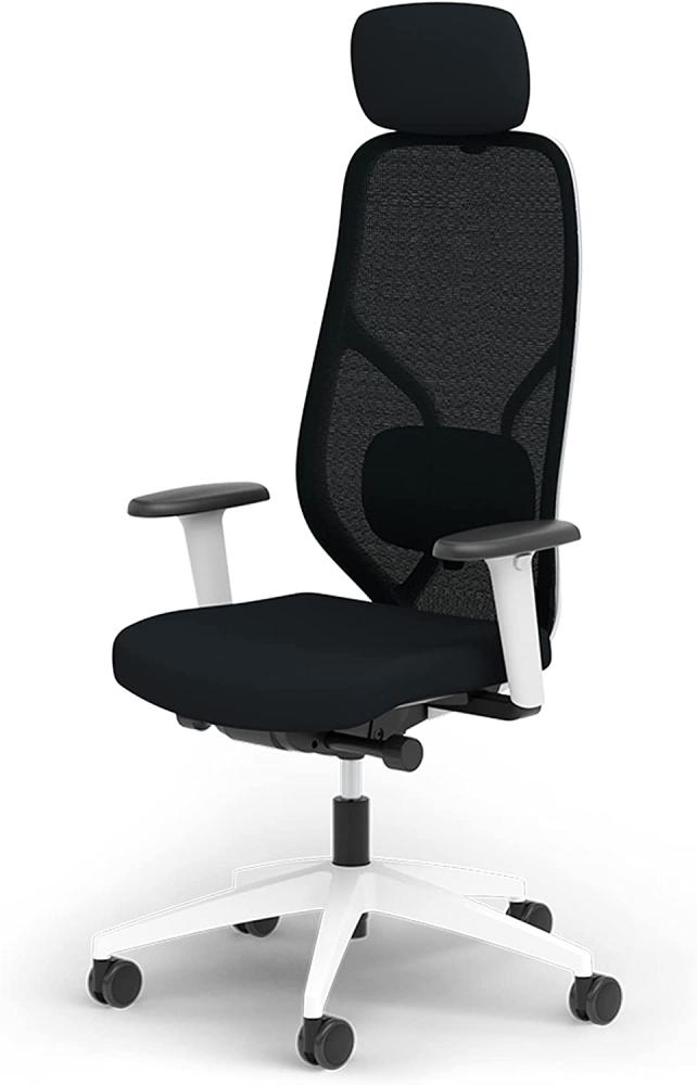 Ergotopia® MasterBack Style ergonomischer Bürostuhl mit 3D Neigungsmechanik - Premium Schreibtischstuhl Made in Germany mit Lordosenstütze, Synchronmechanik & verstellbaren 3D Armlehnen Bild 1