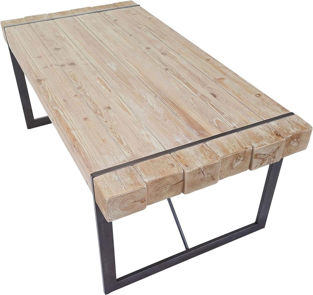 Esszimmertisch HWC-A15, Tanne Holz rustikal massiv 80x180x90cm Bild 1