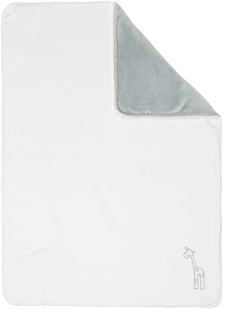 Nattou Schmusedecke Supersoft aus 100 % Polyester, Giraffe Luna, 100x75 cm, Luna und Axel, Weiß / Grün Bild 1