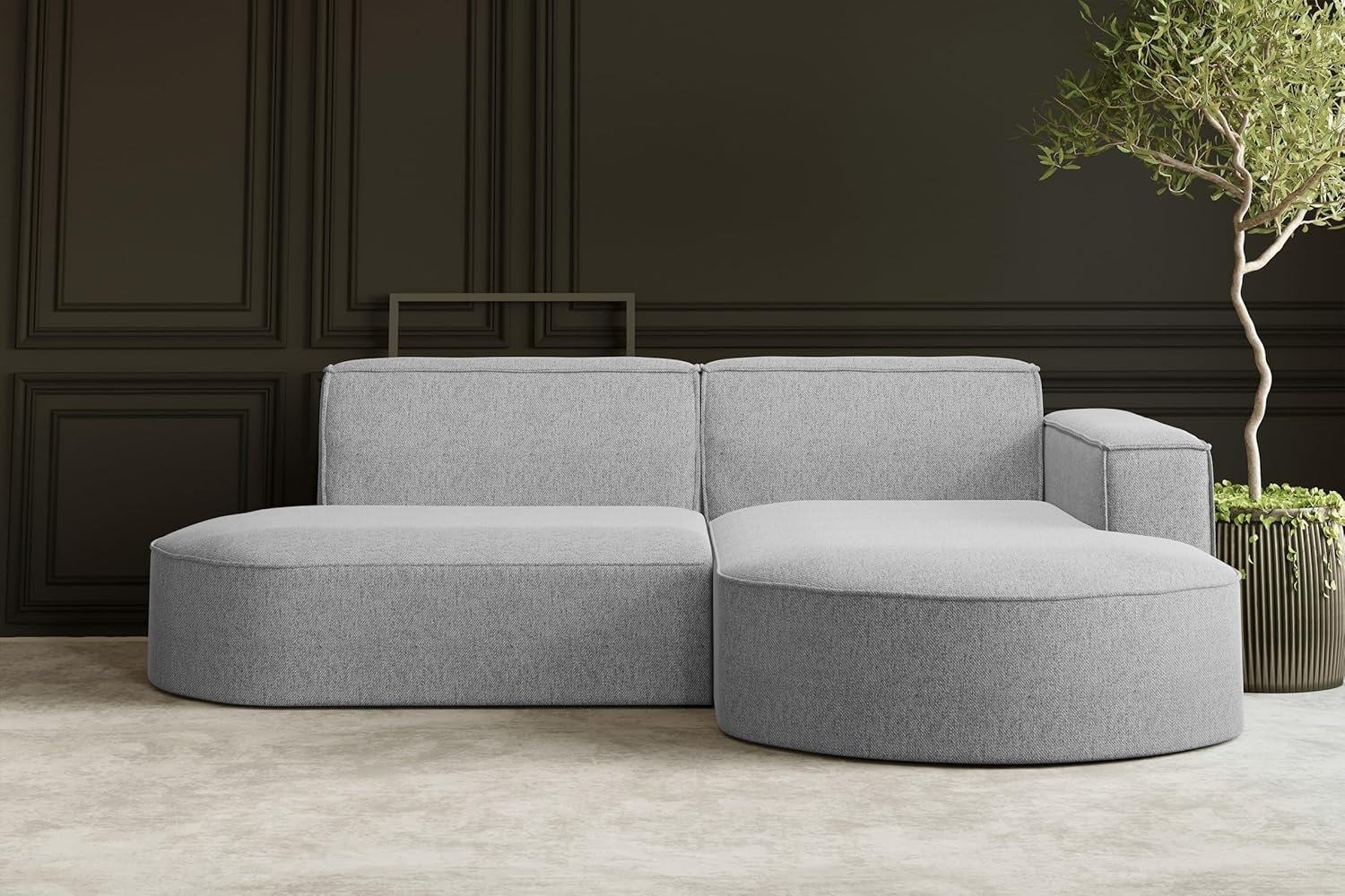 Kaiser Möbel Ecksofa Designer MODENA STUDIO L stoff Poso, Neve, Quelle Bild 1