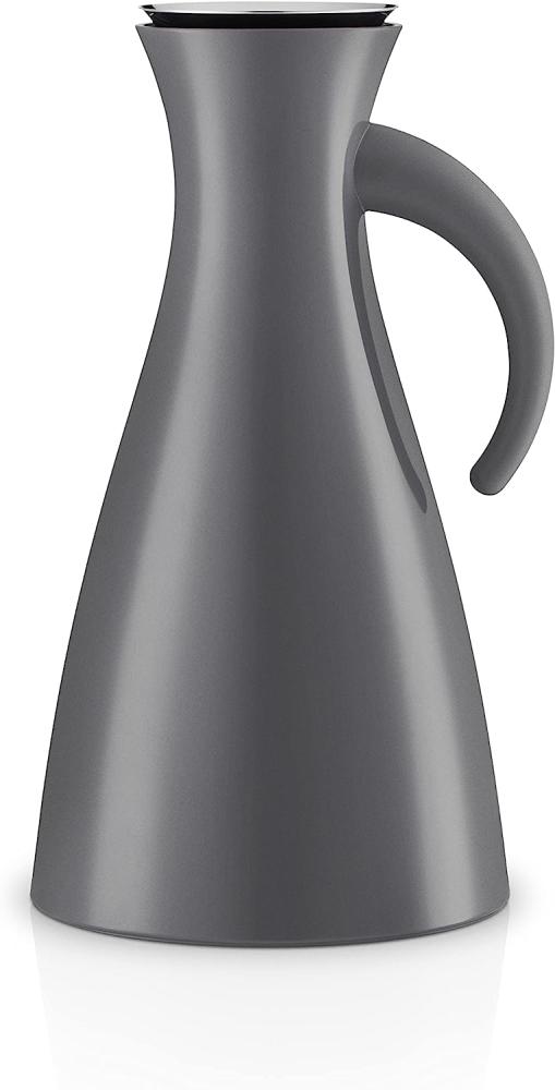 Eva Solo Isolierkanne, Kaffeekanne, Thermokanne, Teekanne, Glas/Kunstoff/Edelstahl, Grau, 1 L, 502915 Bild 1