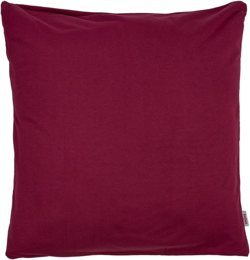 Kissenbezug ca. 80x80 cm Jersey rhododendron-rot beties "BasicSoft" Bild 1