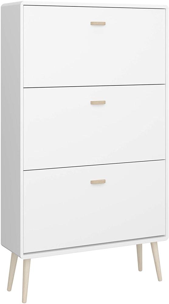 Steens Schuhschrank Mino 388 weiss, 141 x 81 cm Bild 1