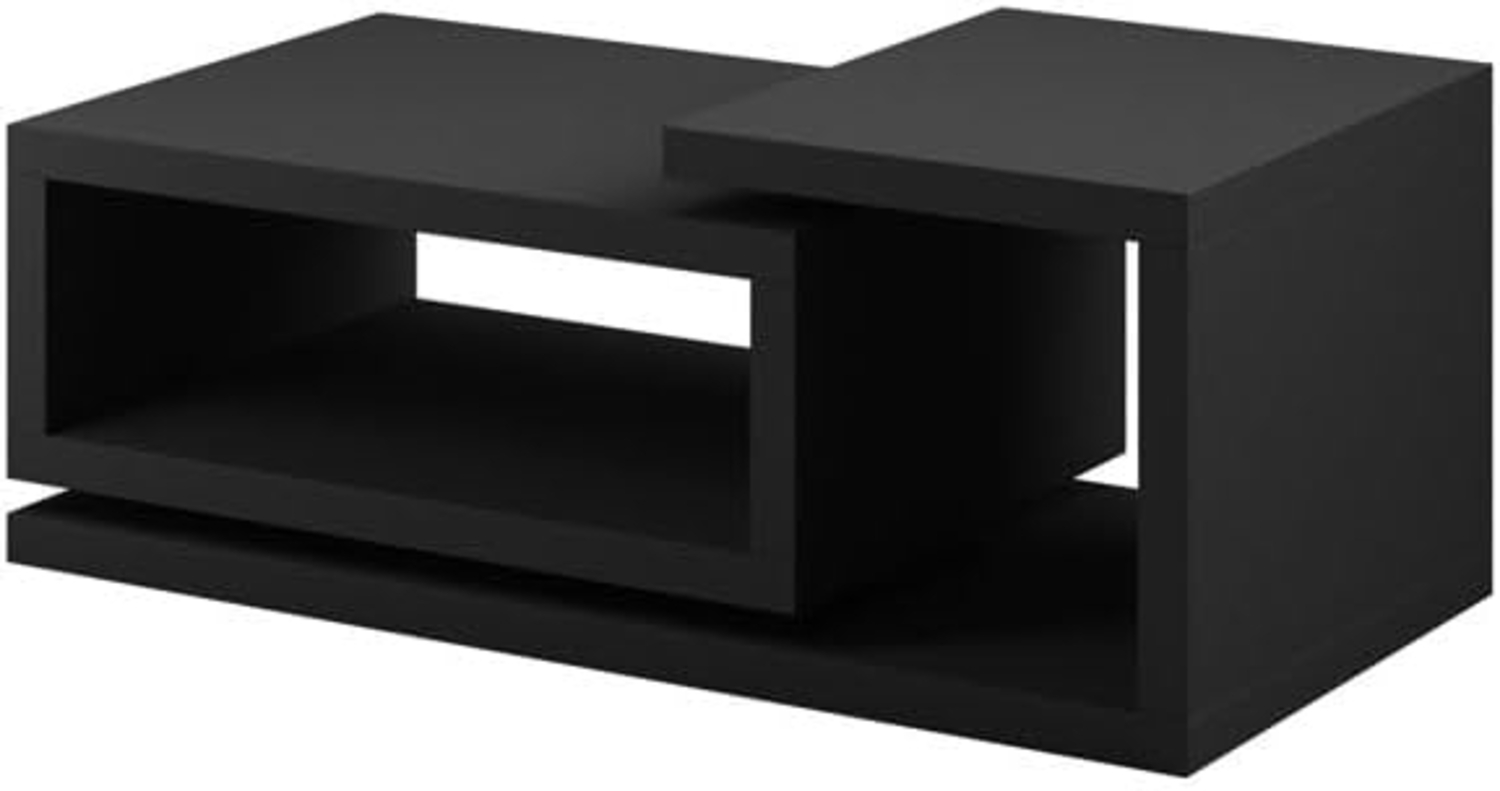 Couchtisch "Bota" Wohnzimmertisch 120x60cm schwarz matt Bild 1