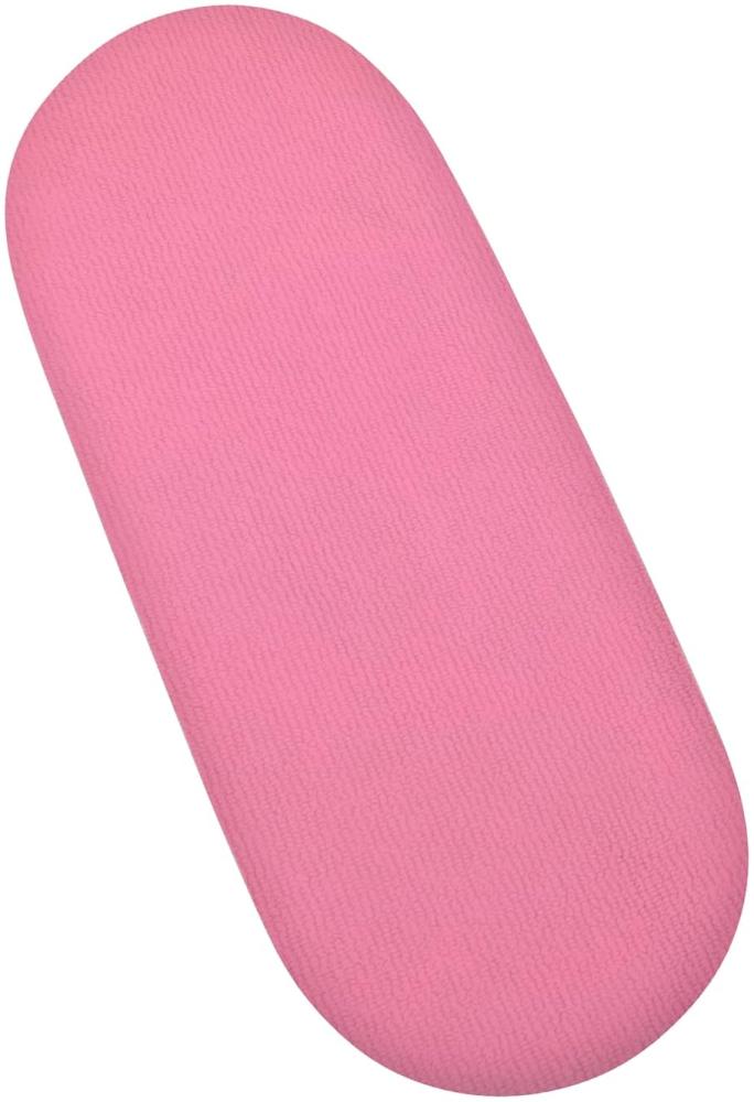 Frottee Spannbetttücher für Babykörbchen Passend für 33 x 76 cm Matratze (Rosa) Bild 1