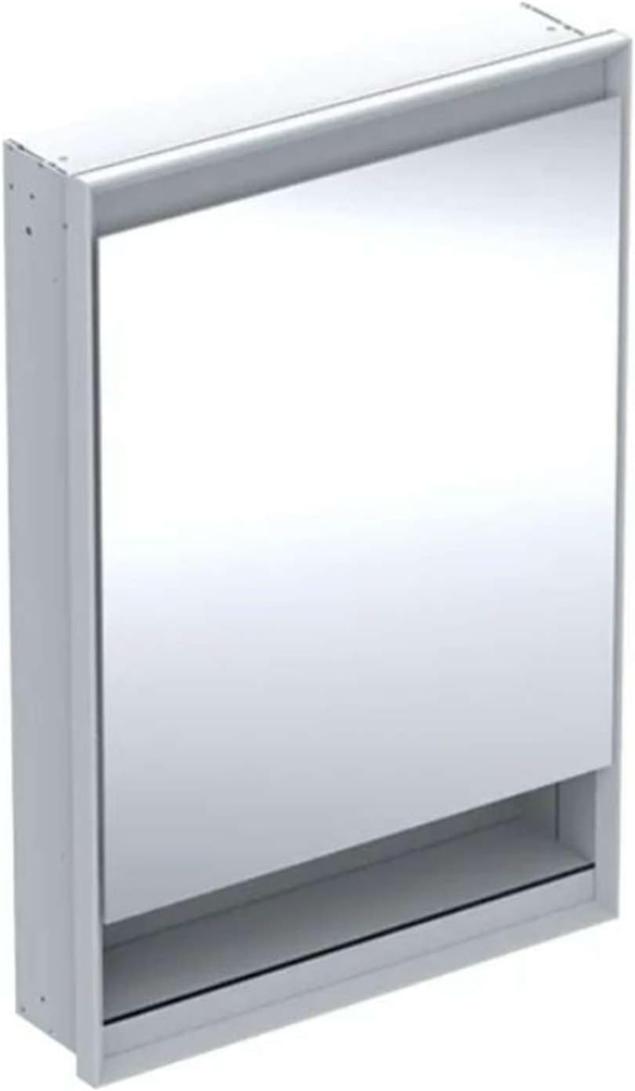 Geberit ONE Spiegelschrank mit ComfortLight, 1 Tür, mit Nische, Unterputz, Aluminium eloxiert, 60x90 cm, 505.82, Ausführung: Anschlag links - 505.820.00.1 Bild 1