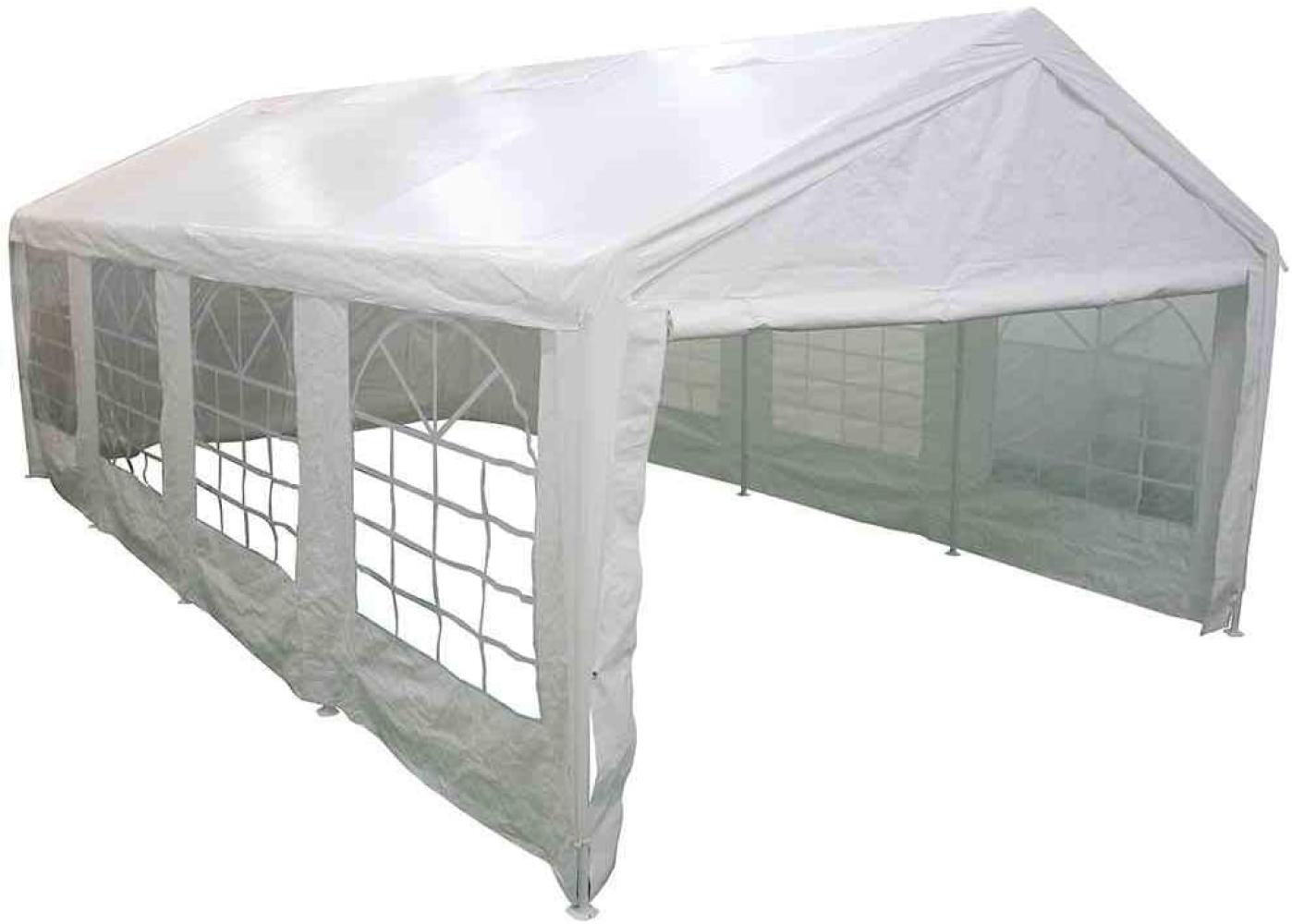 SIENA GARDEN Event Pavillon 6x12m Zelt Stahlgestell Festzelt Weiß 2,0 m Hoch Bild 1