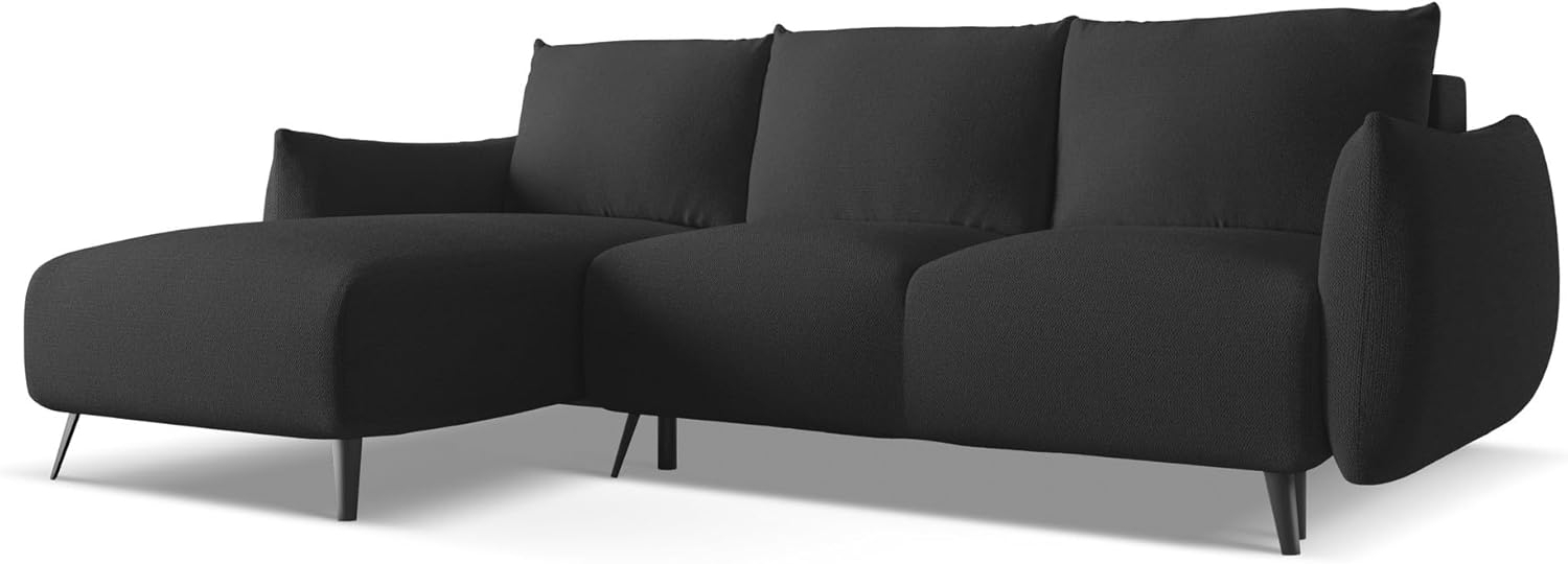 Ecksofa mit Schlaffunktion Links Malie in Strukturstoff Bild 1