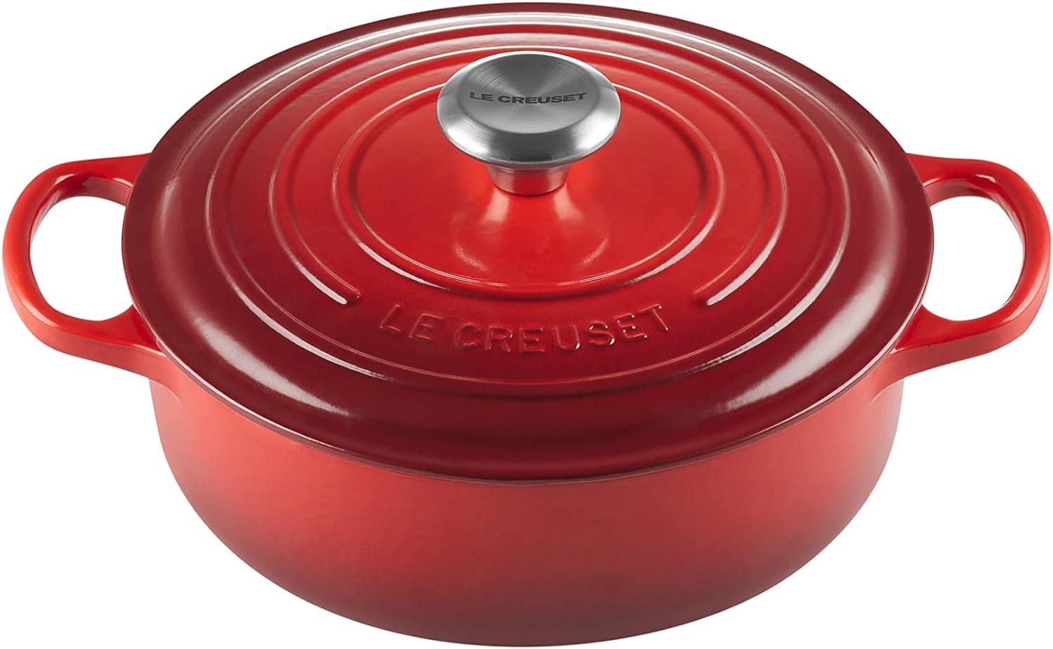 Le Creuset 'Signature Gourmet' Bräter, Rund, Kirschrot Bild 1