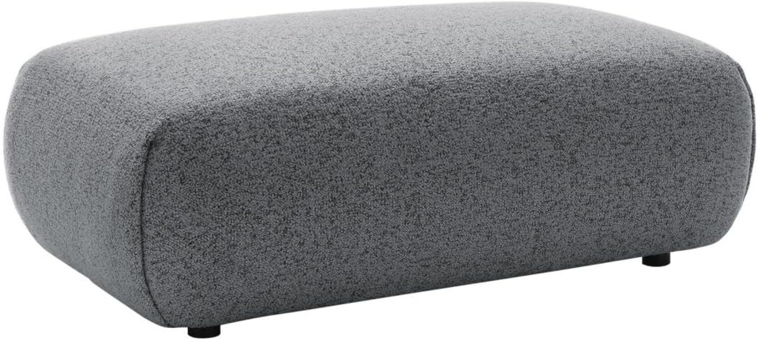 Vente-unique - Hocker - melierter Stoff - Grau - MONELIA Bild 1