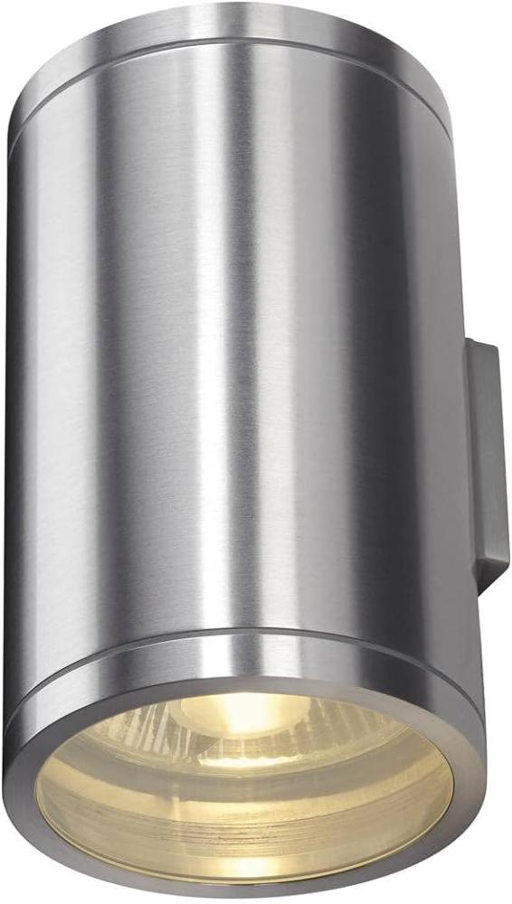 SLV No. 1000334 ROX WALL OUT UP DOWN QPAR111 Outdoor Wandleuchte alu gebürstet IP44 Bild 1