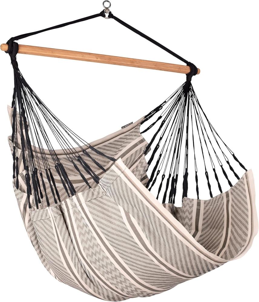 La Siesta Hängesessel HABANA Comfort zebra Lounger aus Bio-Baumwolle Hängematte Hängestuhl Bild 1