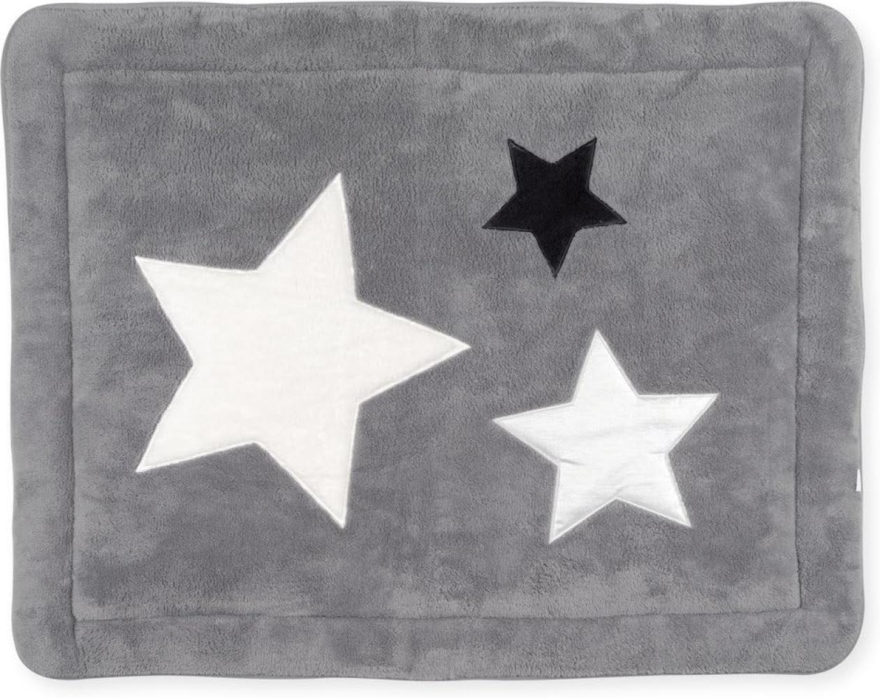 Bemini by Baby Boum 'Softy Stary Grizou' Krabbeldecke 75 x 95 cm, grau Bild 1