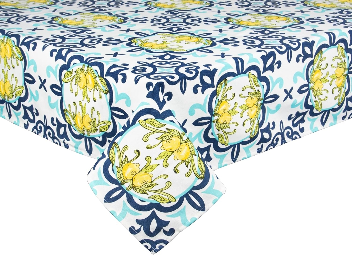 Excelsa Amalfi Rechteckige Tischdecke, 140x240 cm, Baumwolle, Polyester, maschinenwaschbar Bild 1