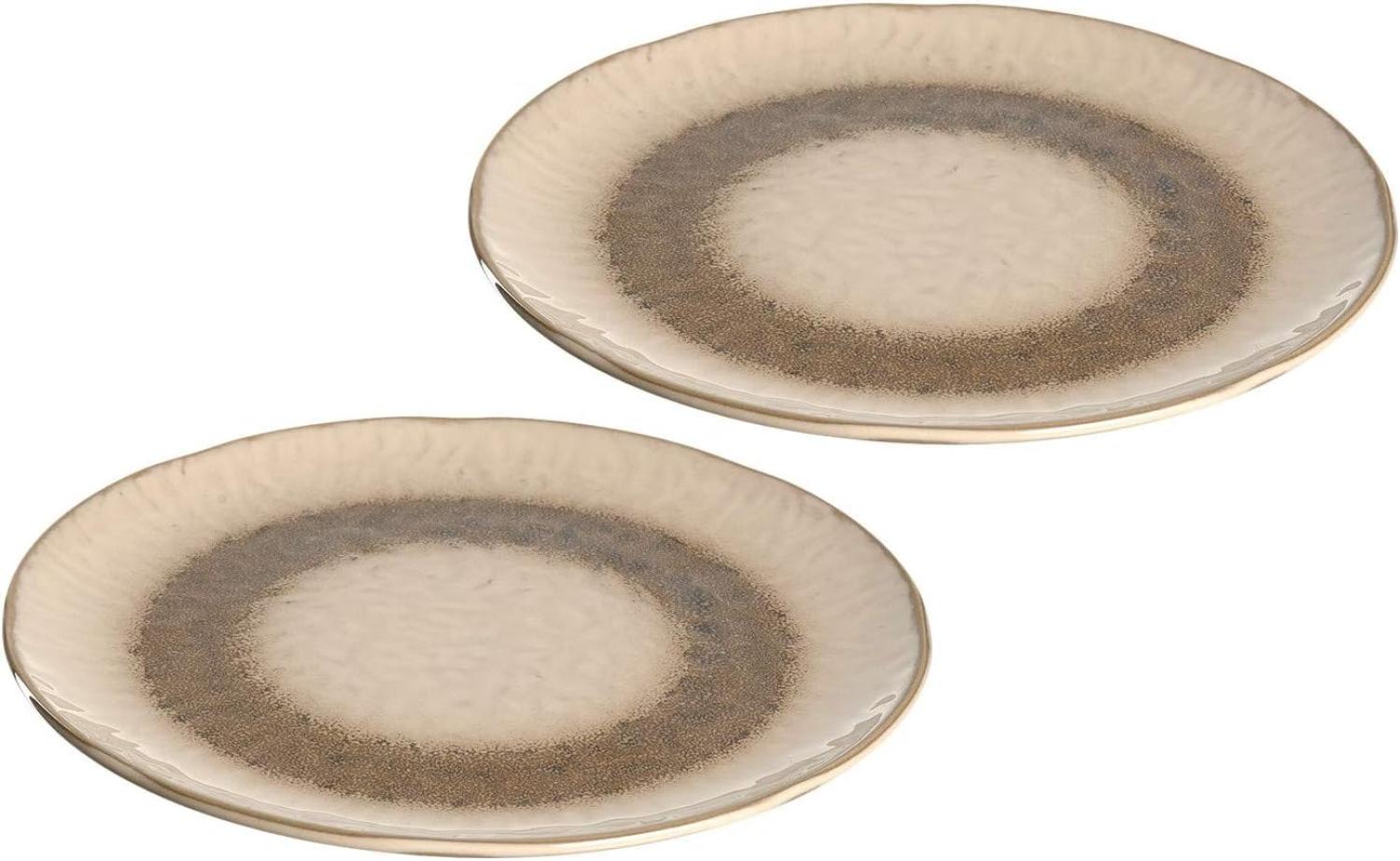 Leonardo MATERA Keramikteller 22,5 cm beige 2er Set Bild 1