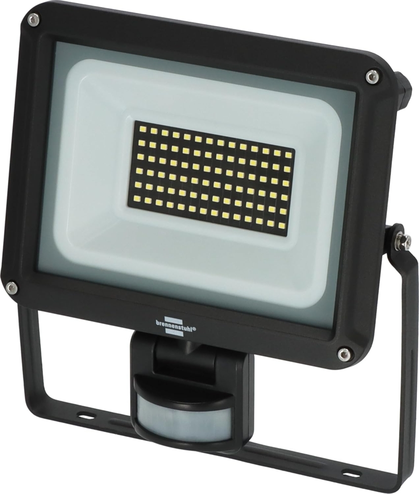 Brennenstuhl LED Strahler JARO 7060 P (LED Wandstrahler für außen IP65, 50W, 5800lm, 6500K, mit Bewegungsmelder und Dämmerungssensor) Bild 1