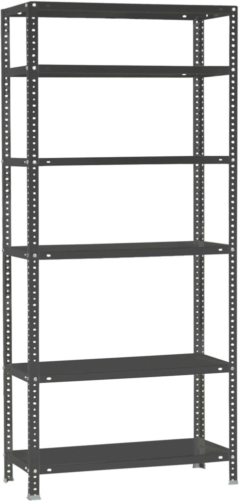Simonrack Schwerlastregal, Lagerregal, 200 x 110 x 50 Metallregal, Kellerregal, Biegestelle 90 kg, 6 Fachböden, Antracite - Comfort Bild 1