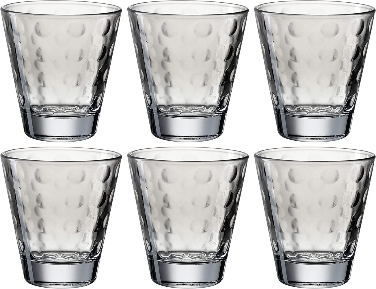 LEONARDO Gläser-Set OPTIC, Glas, 215 ml, 6-teilig Bild 1